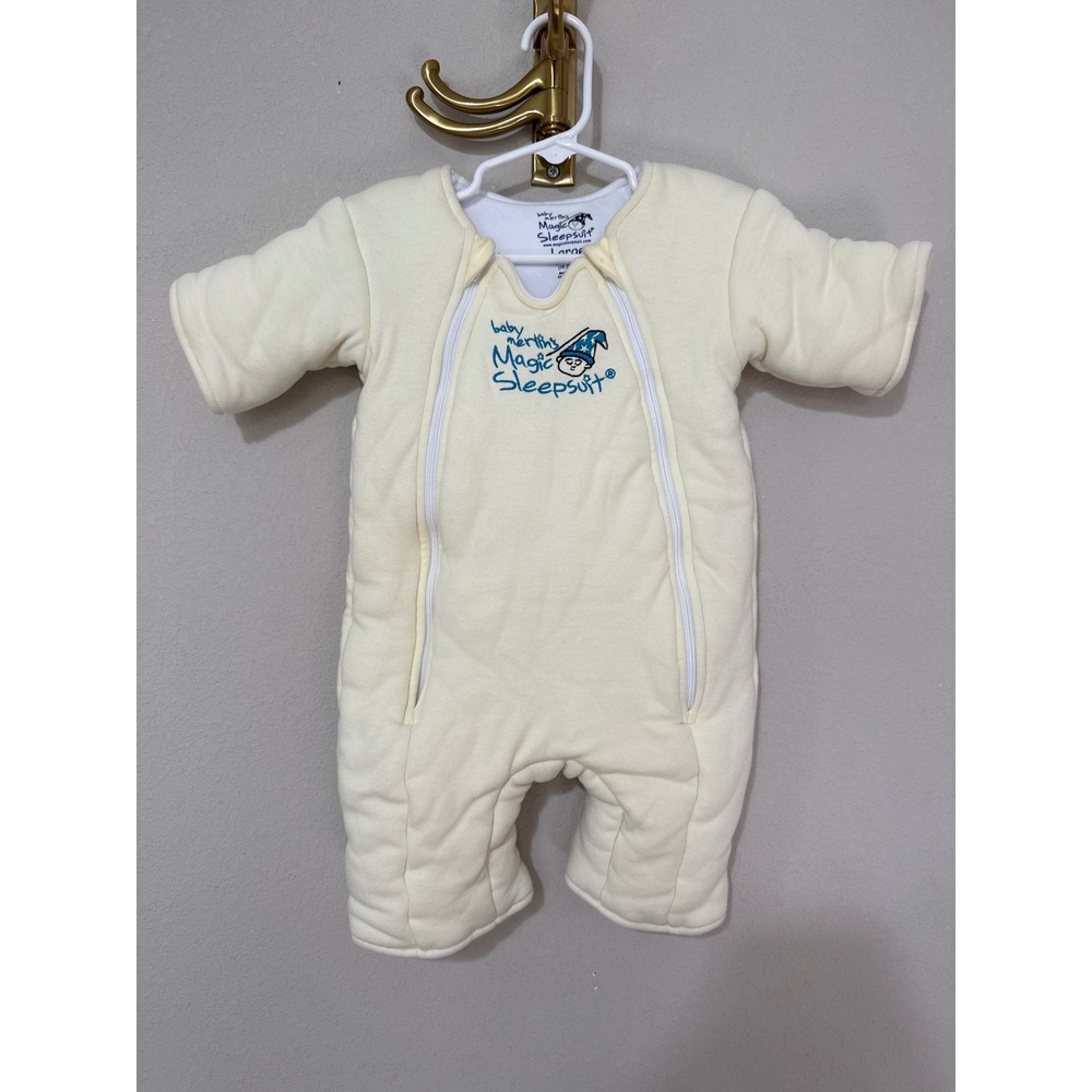 Baby Merlin Magic Sleepsuit Unisex Large 6-9 Months Cream Transition